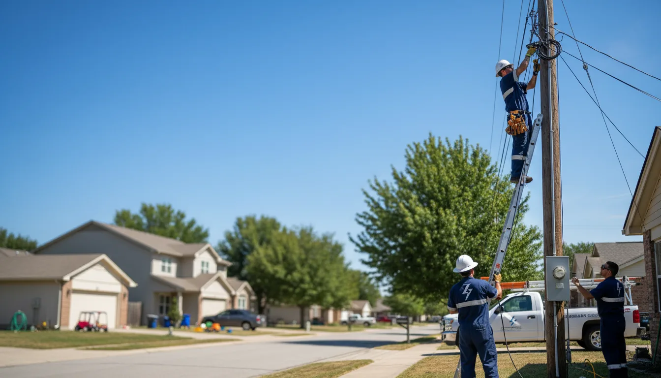 Residential electrician providing installation services in South Sterling, PA